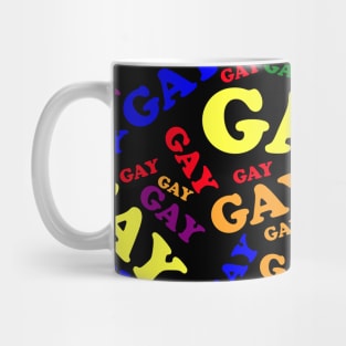 Say Gay Heart Shaped Design Mug